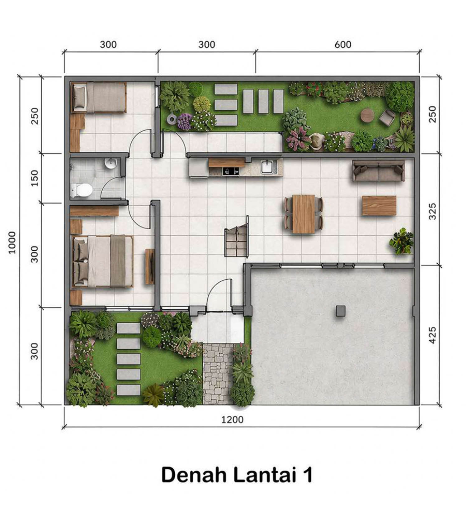 Denah Lantai 1 - Hilltop