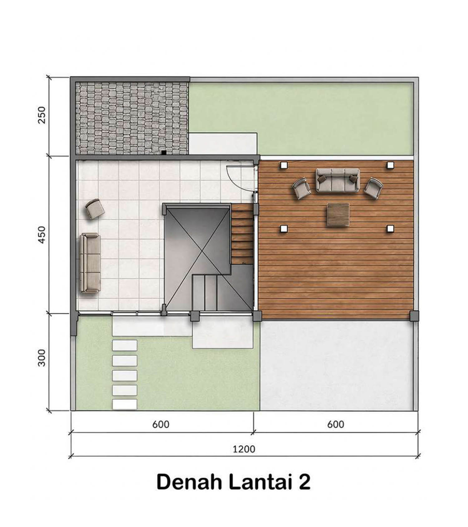 Denah Lantai 2 - Hilltop