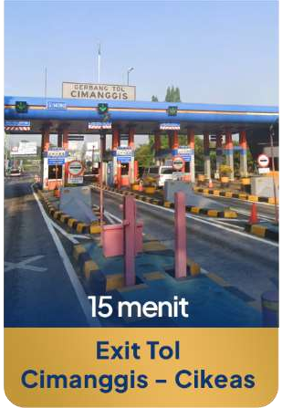 Exit Tol Cimanggis - Amazing Cikeas Hill